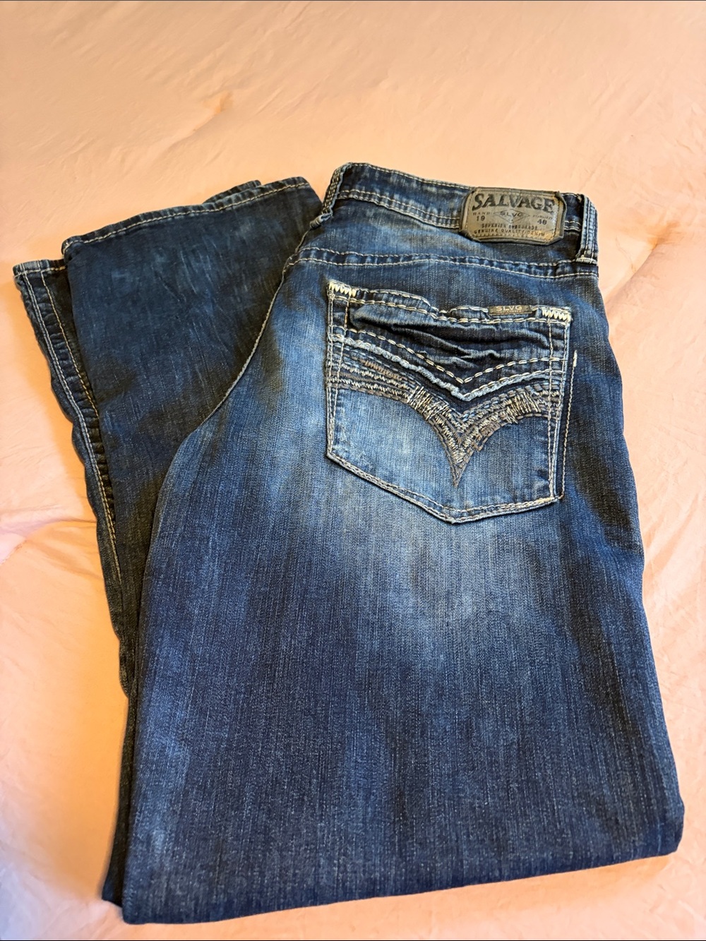 Salvage Dark Blue Boot Cut Jeans

Buckle Mens